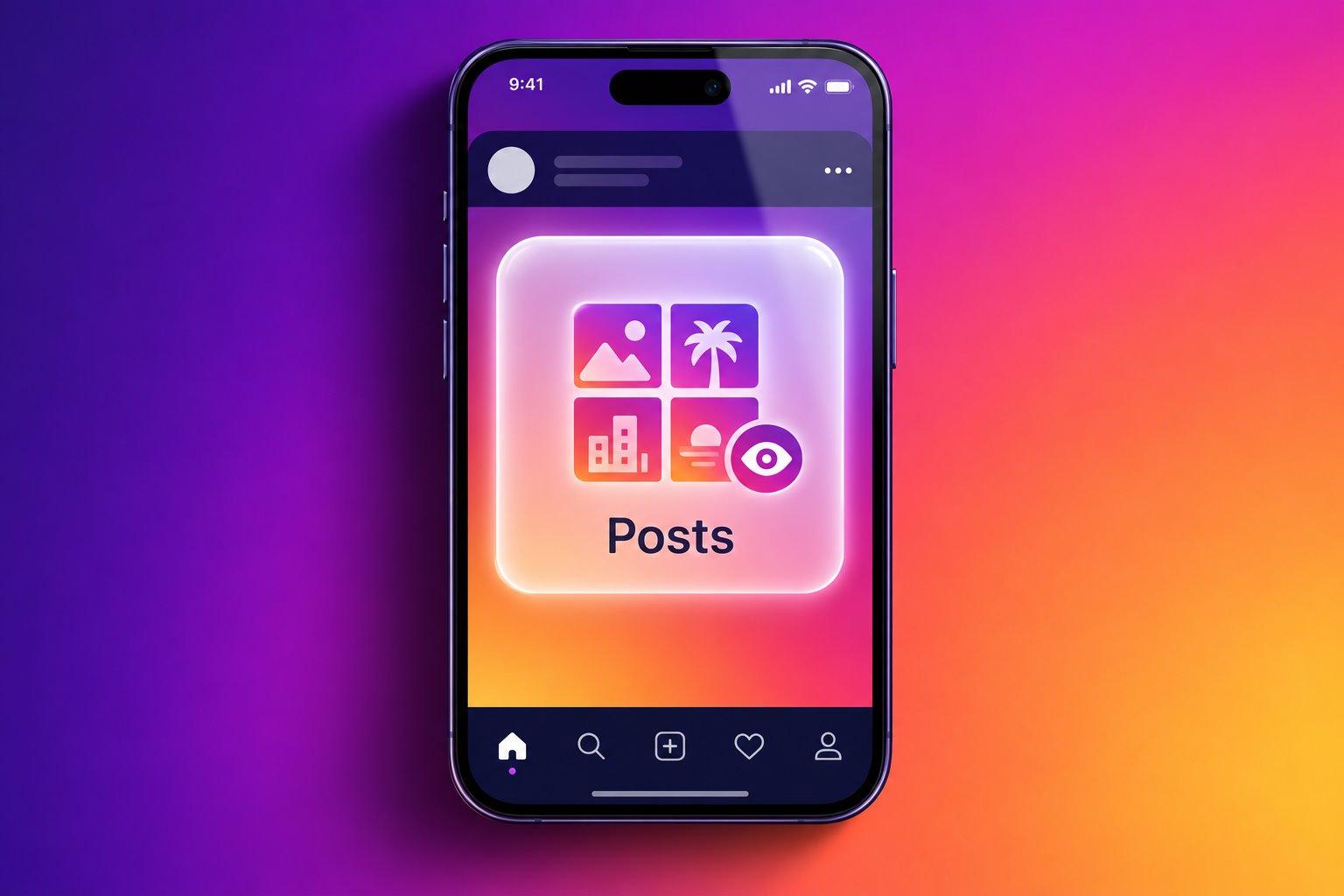 Phone illustration for the Posts Viewer