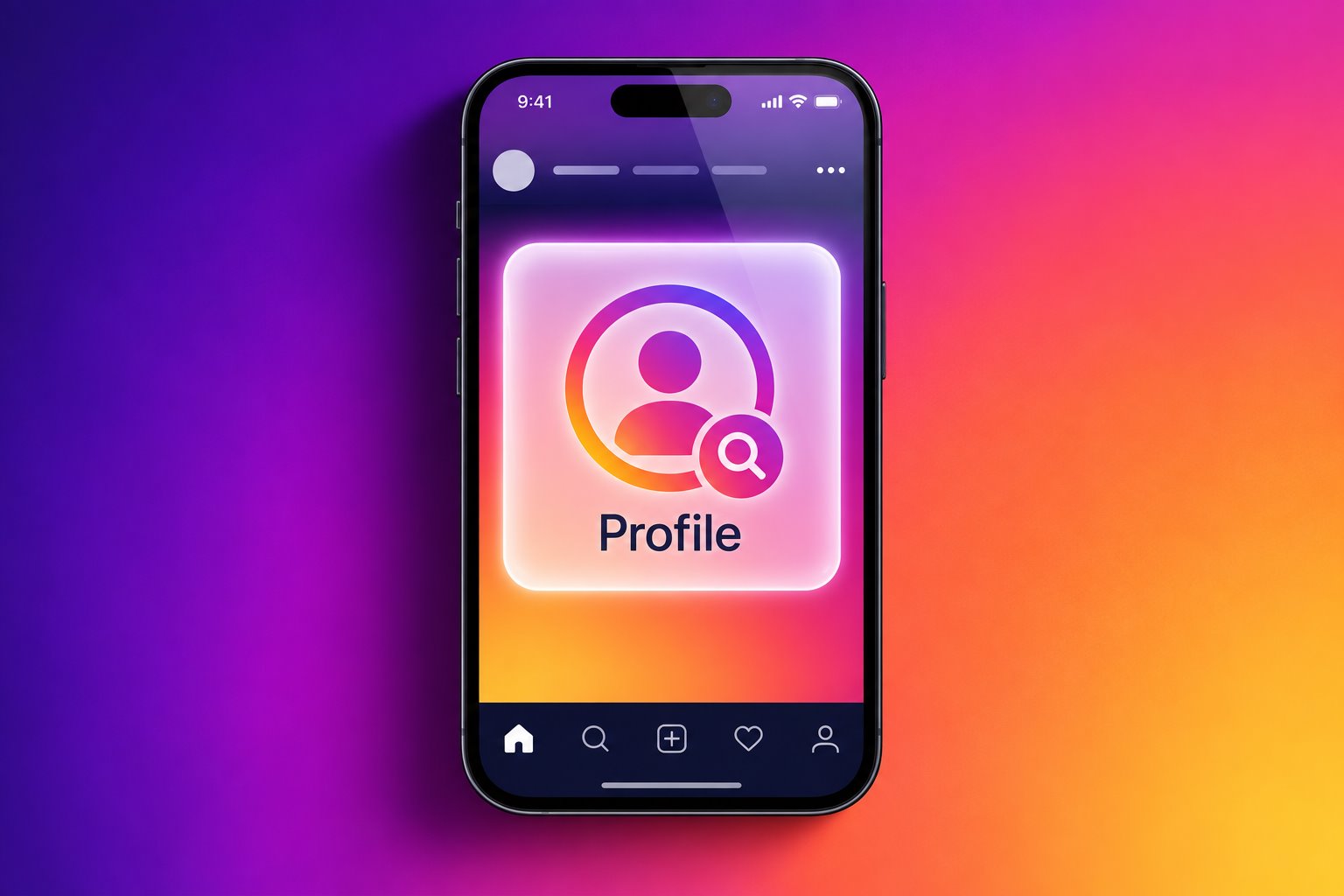 Phone illustration for the Instagram Profile Viewer