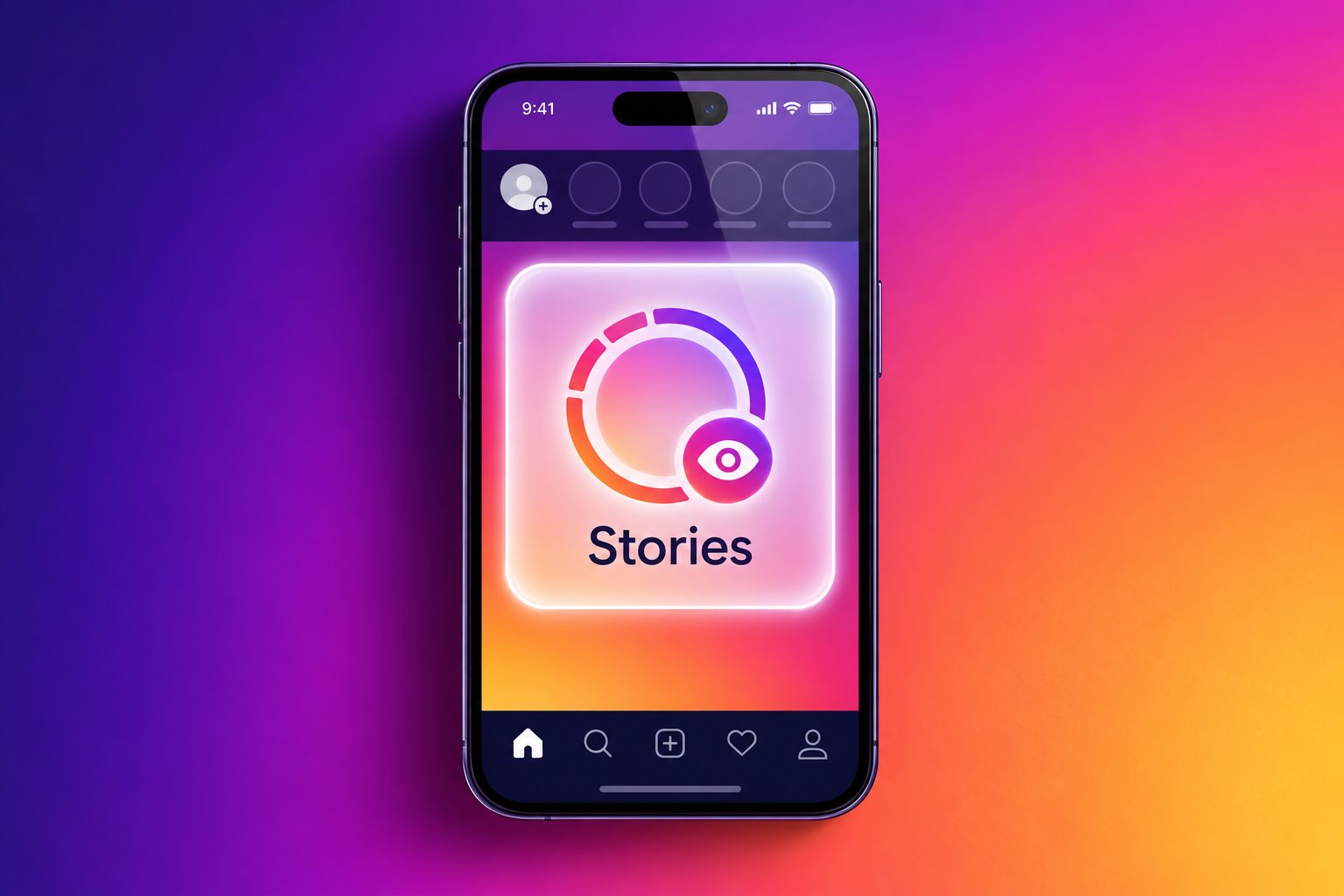Phone illustration for the Story Viewer